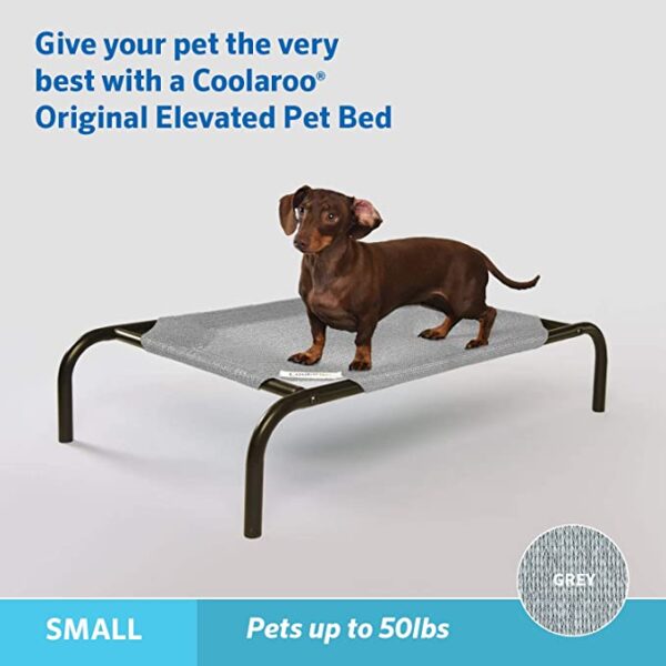 Hamaca para Perros es una cama elevada para perros con pies antideslizantes, marco estable y malla reciclable de apoyo duradero, transpirables. Es una opcion ideal tanto como para el interior de tu hogar o para el exterior. Pensada para mascotas de talla pequeña. Ideal para evitar el calor o frio del suelo. Manten elevado a tu mascota de manera simple y comoda. 