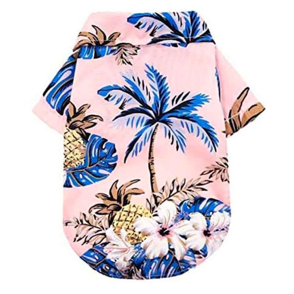 Camisa Hawaiana para Perro Rosa es una adorable camisa que no solo le brinda a tu mascota un toque de elegancia isleña, sino que también garantiza comodidad y un ajuste perfecto gracias a sus tres tallas disponibles: L, XL y XXL.