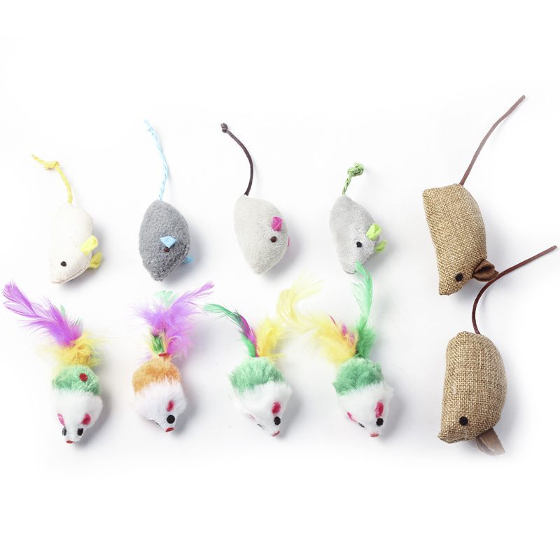 Ratones para gato Set de 10