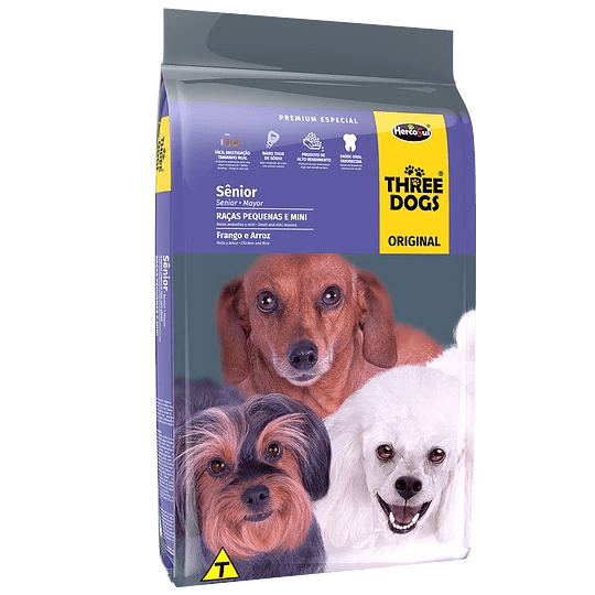 THREE DOGS ORIGINAL SENIOR 7+ RAZ PEQ MINI