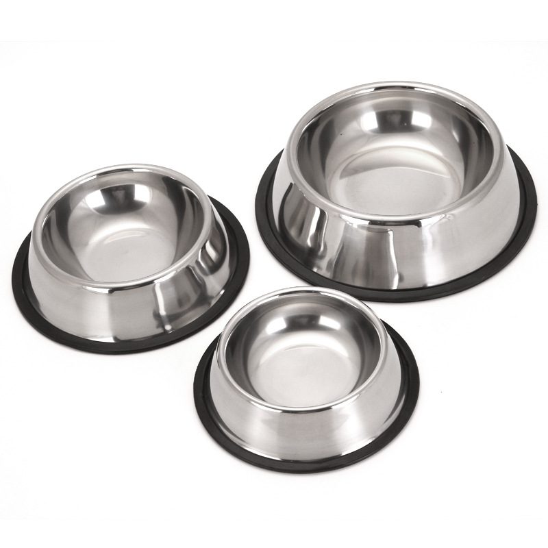 Plato Acero Inoxidable Perro