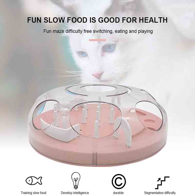 Juguete para Gatos Interactivos Dispensador Rosa