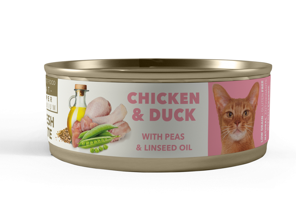 PATE para gatos FRESCO SUPER PREMIUM GATO ADULTO 80 GRS. CHICKEN Y PATO