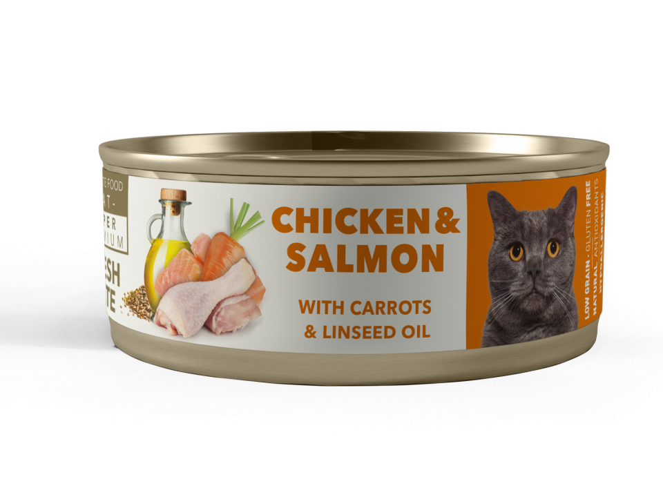 PATE FRESCO SUPER PREMIUM GATO ADULTO 80 GRS. CHICKEN Y SALMON