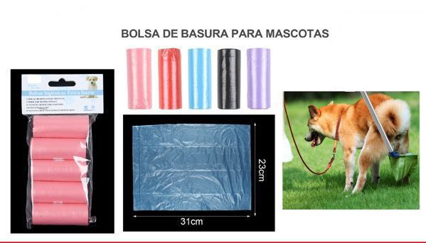 Bolsas para caca de perro Set 5UDS