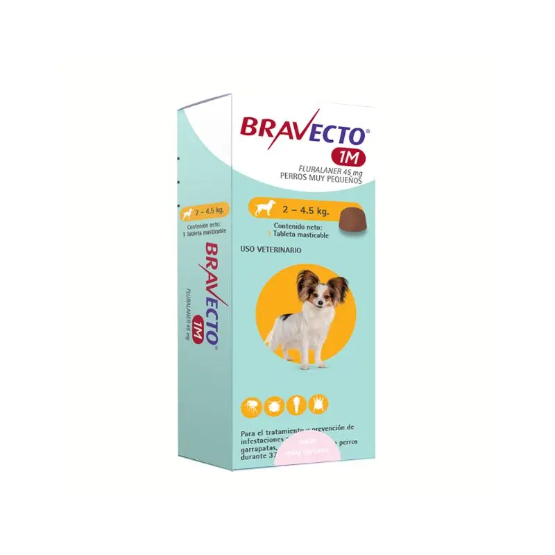 Bravecto 2 a 4.5 KG 1 Mes