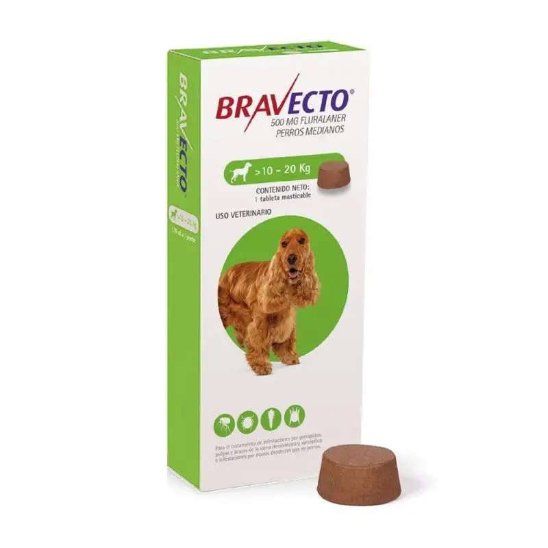 Bravecto Perros 10 a 20 KG