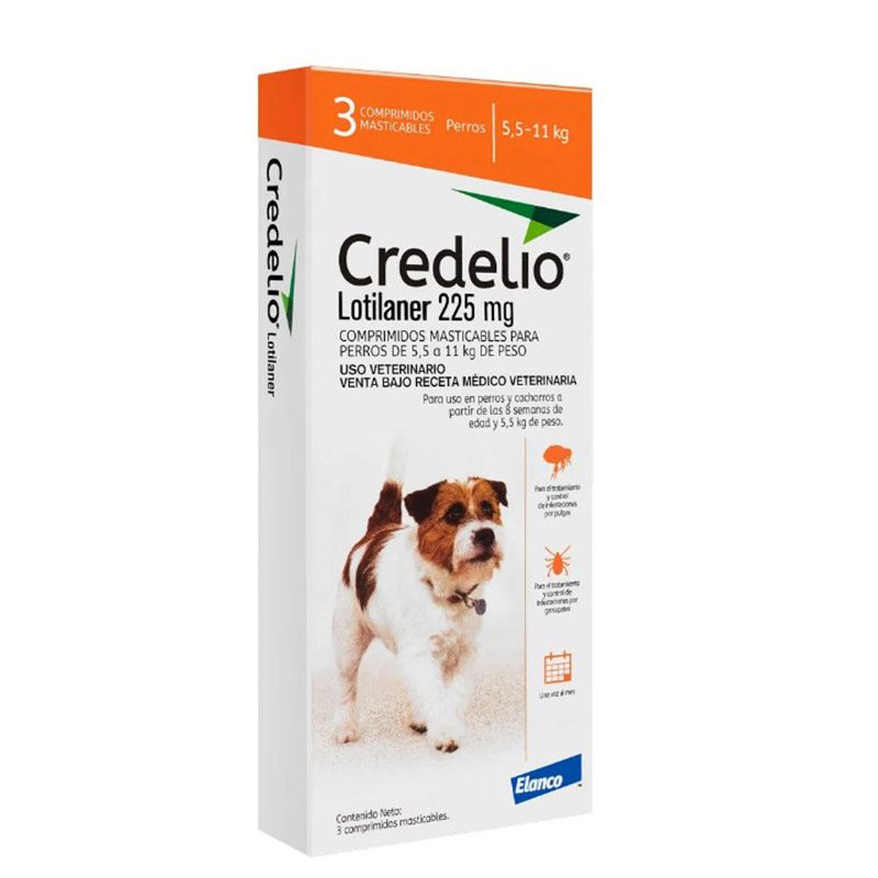 CREDELIO – PERROS 5,5-11 KG 3 comprimidos