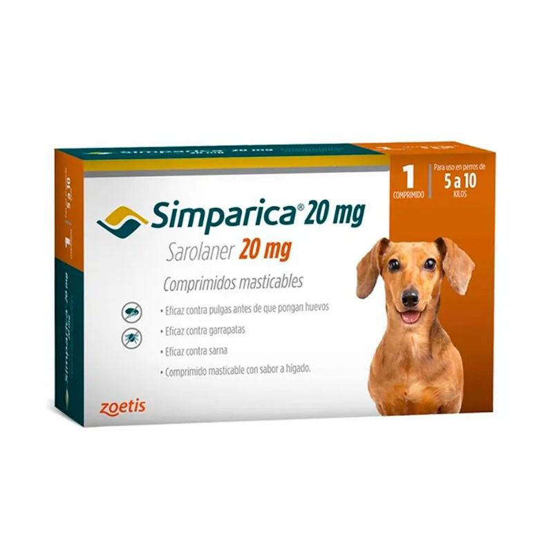 Simparica 5 a 10 KG 1 Comp.