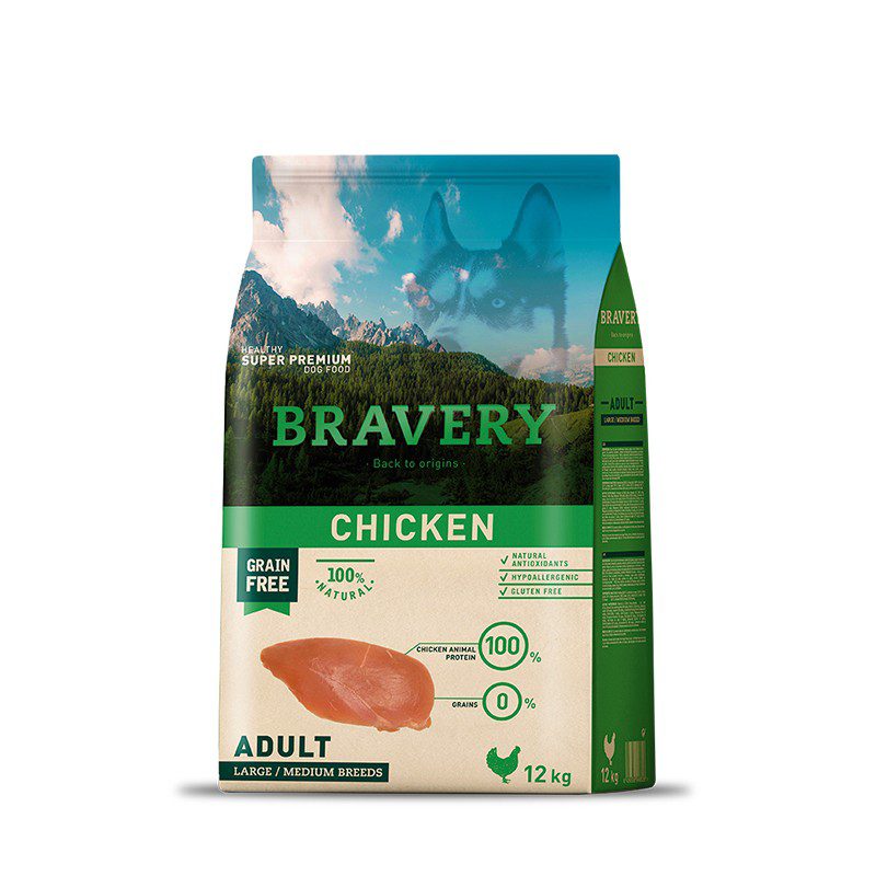 BRAVERY CHICKEN ADULT LARGE/MEDIUM BREEDS