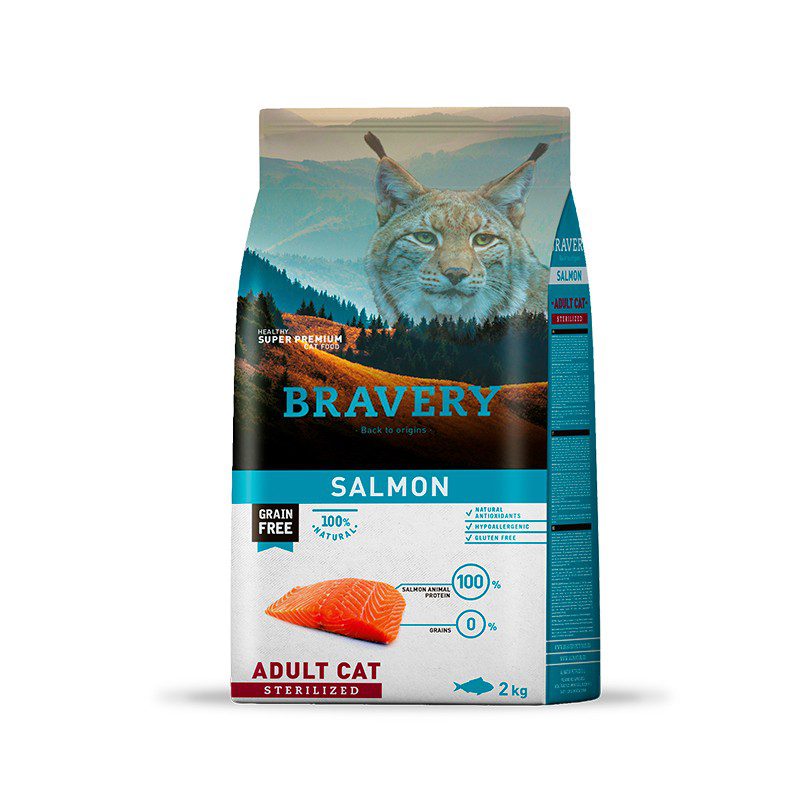 BRAVERY SALMON ADULT CAT STERILIZED