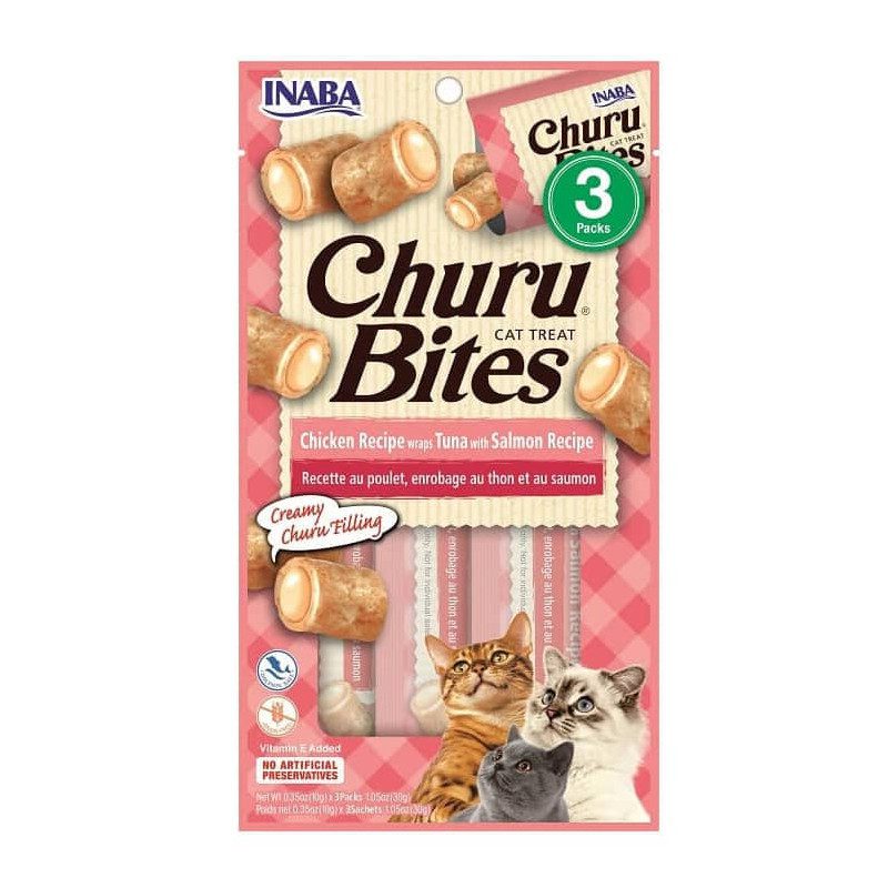 Churu Bites Chicken Wraps Tuna with Salmon 30 grs