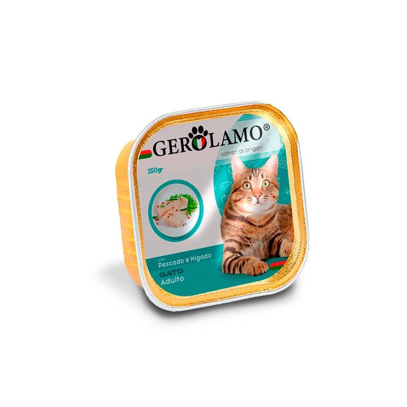 GEROLAMO PATÉ GATO ADULTO PESCADO E HÍGADO