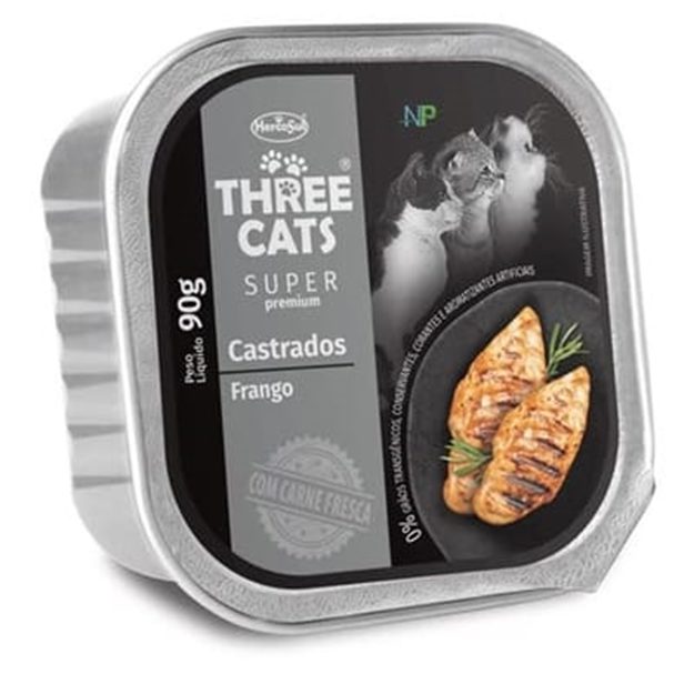 THREE CATS PATE CASTRADOS POLLO