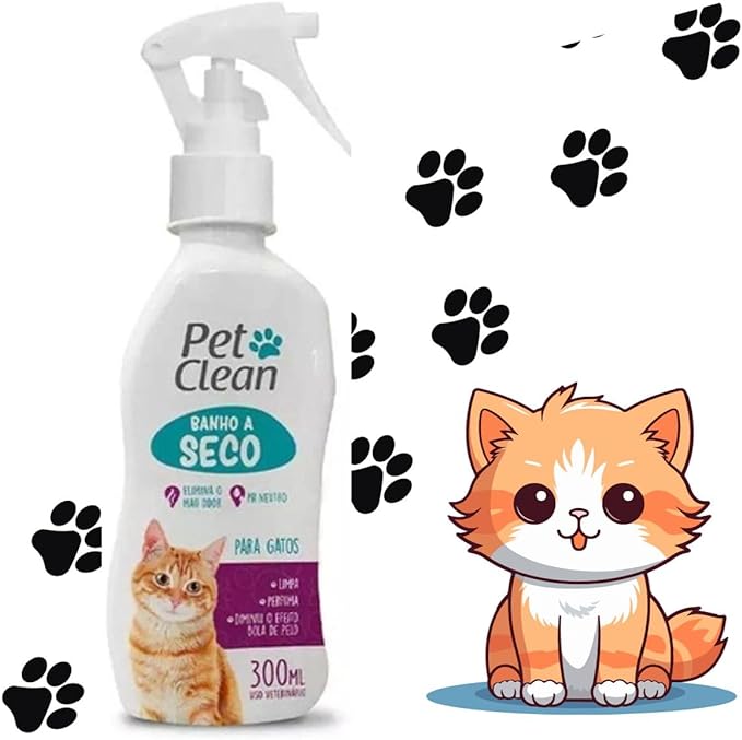 Shampoo para gatos seco pet clean