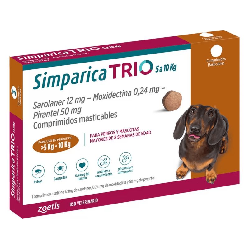 Simparica Trio 5-10 KG x3