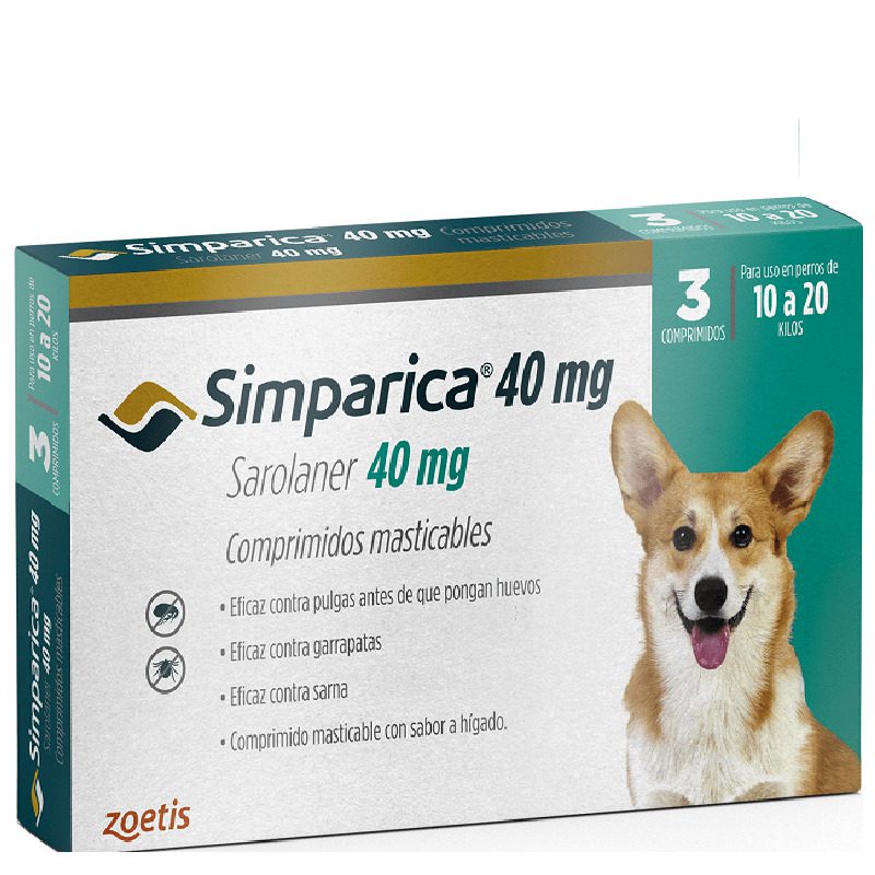 Simparica 10 a 20 KG 3 Comp