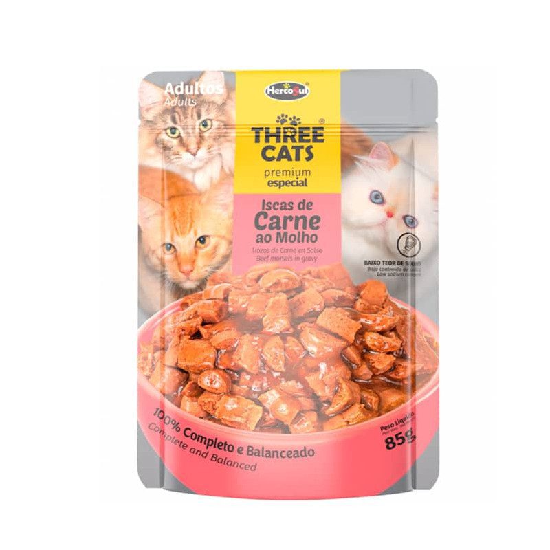 Alimento humedo para gatos THREE CAT