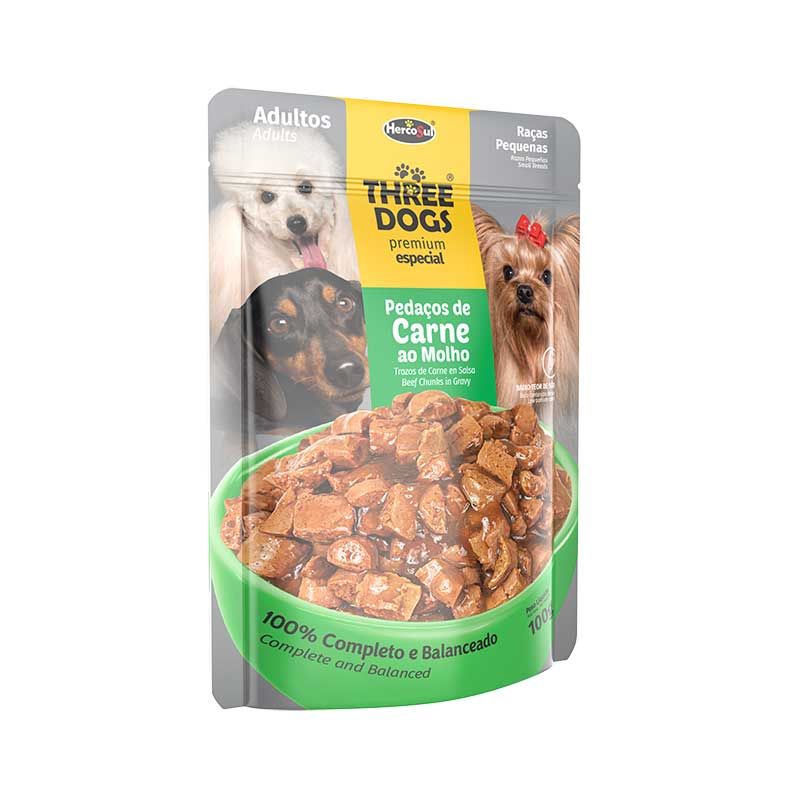 Sachet Three Dogs para Perros Razas Pequeñas 100 gr